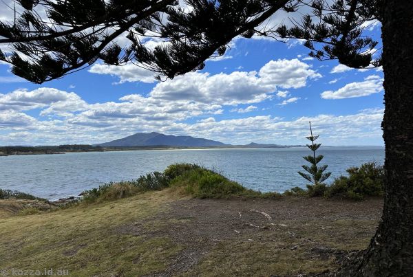 View to Mt Dromedary from Sunrise Point in Bermagui