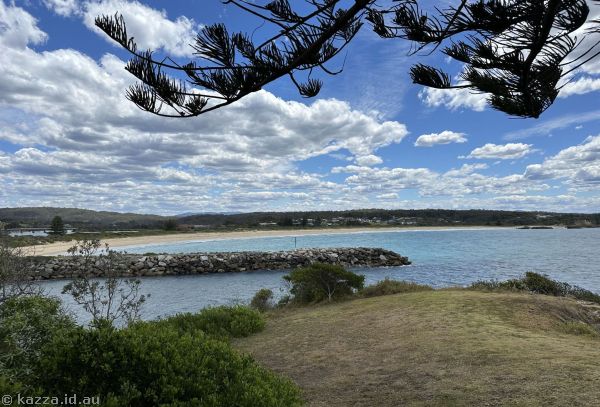 Mouth of Bermagui River from Sunrise Point