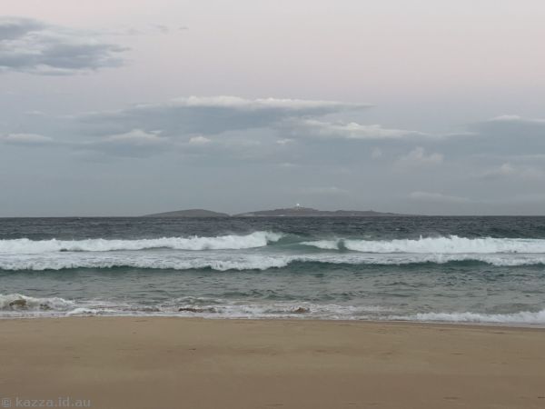 View to Montague Island from Handkerchief Beach