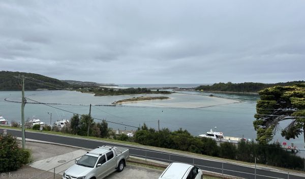 View over Wagonga River from Narooma Hotel