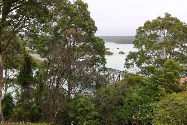 View of Narooma Bridge from Hillcrest Lane - trees!