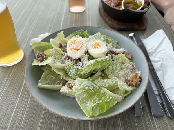 Caesar salad ($23.50) that I had for lunch at the Narooma Hotel