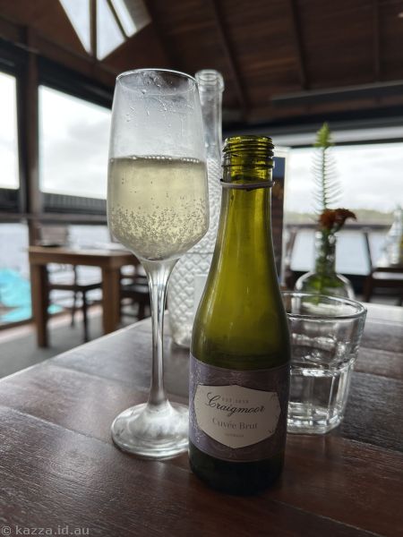 Sparkling wine I had with lunch