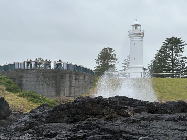 Blowhole and Kiama lighthouse