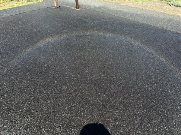 Rainbow from the Little Blowhole spray