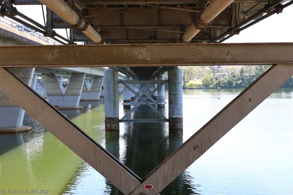 Under the old Nowra Bridge