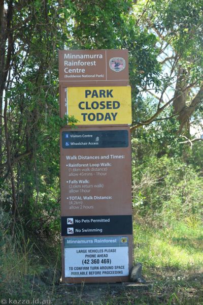 Minnamurra Falls closed