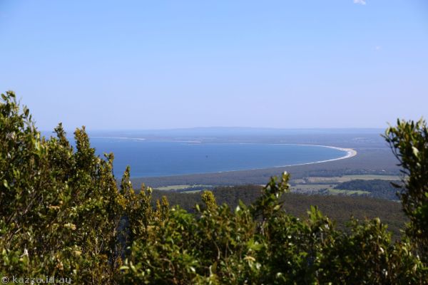 Gerroa Beach from Saddleback Mountain