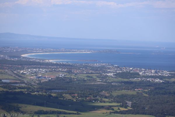 View to Shellharbour from Saddleback Mountain
