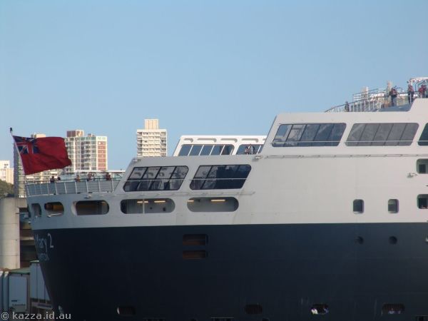 Close up of the stern