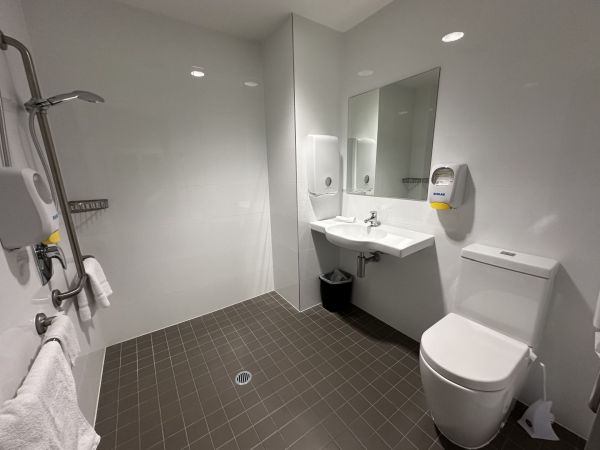 Bathroom in my room at Calvary Private