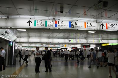 There's a lot of train lines at Shinjuku station