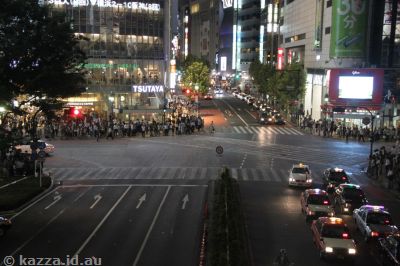 Scramble crossing in Shibuya