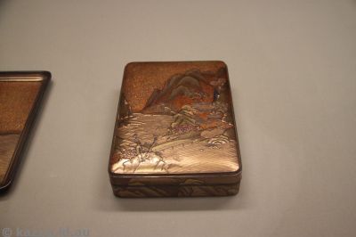 Writing boxes in maki-e lacquer - these things were amazing!
