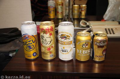 Assortment of beers