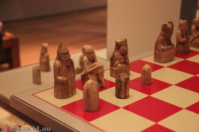 The Lewis Chessmen, as seen in Harry Potter :)