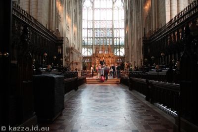 Quire in Gloucester Cathedral