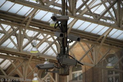 Security cameras at Charing Cross station
