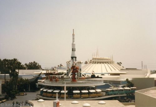 Rocket ride and Space Mountain from Gondola