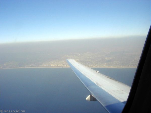 Coastline just north of LA, looking towards Santa Monica