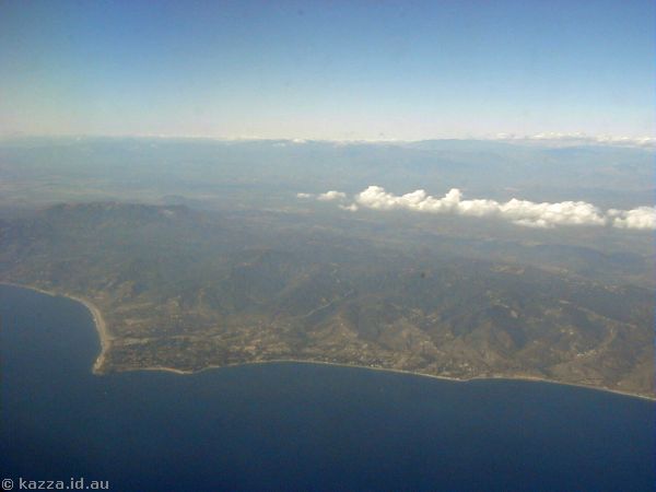 Coastline just north of LA, looking towards Malibu and Point Dume