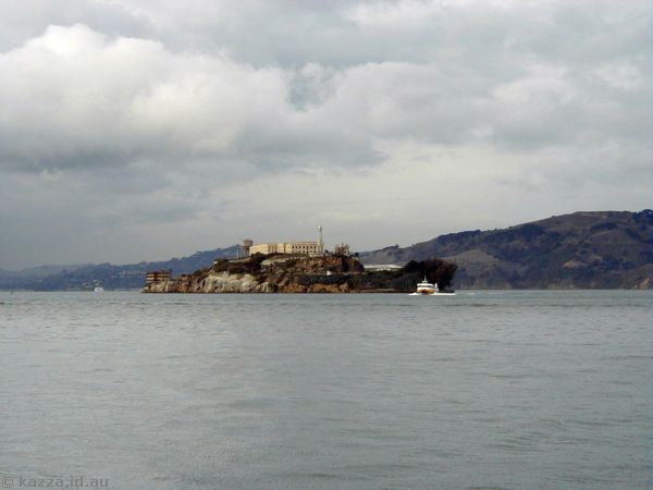 Alcatraz Island from ferry