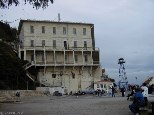 Barracks/Apartments on Alcatraz<br>Built when the island was a military base, this was also the guard's quarters