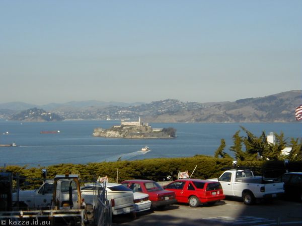 Alcatraz from Coit Tower lookout