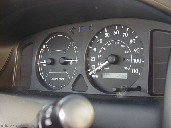 When we picked up our hire car it was only half full of petrol!!