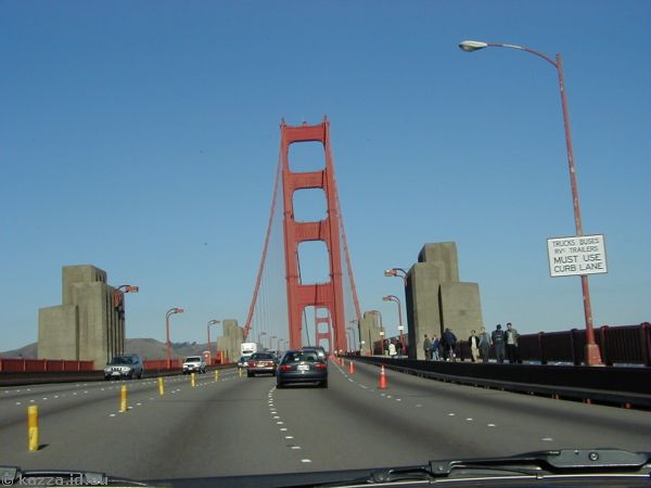Golden Gate Bridge from our car