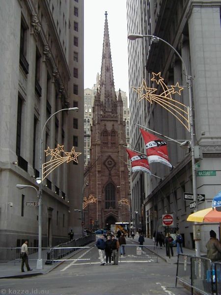 Trinity Church from Wall St
