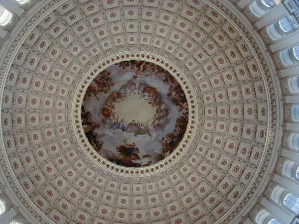 Rotunda inside dome of Capitol Building