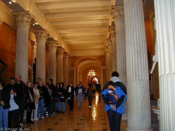 Hall of Columns inside Capitol Building