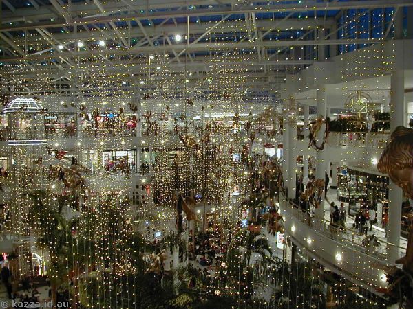 Christmas lights in Pentagon City mall