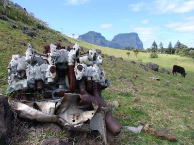 Catalina engine on Lord Howe Island