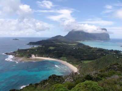 View of Lord Howe Island from Malabar