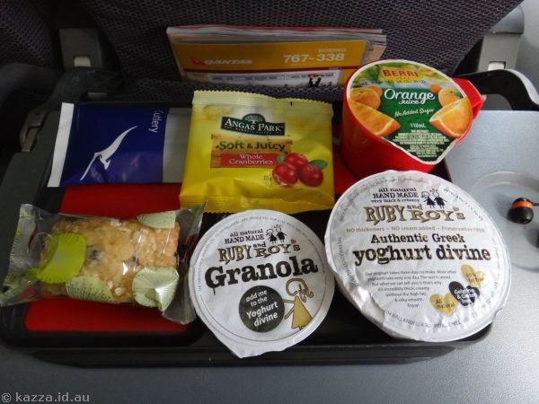 Breakfast I had on the flight from Sydney to Cairns