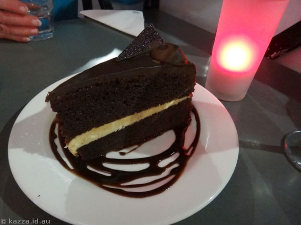 Chocolate cake we had for dessert