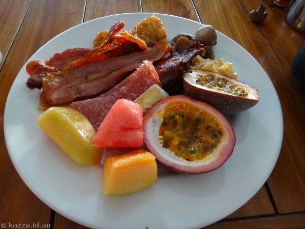 Buffet breakfast at the hotel