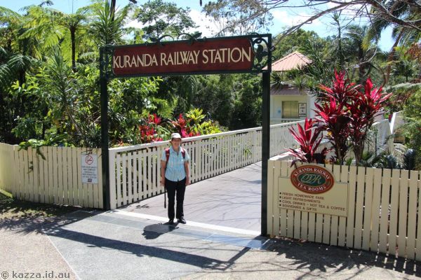 Mum at Kuranda Railway Station