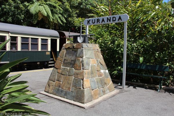 Kuranda station sign