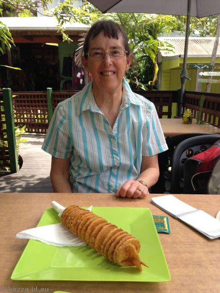Mum and her twister potato