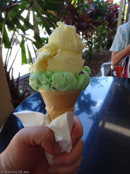 Ice cream we had for afternoon tea
