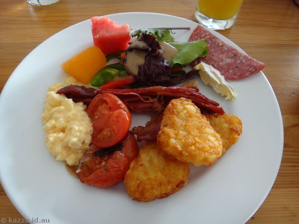 Buffet breakfast at the hotel