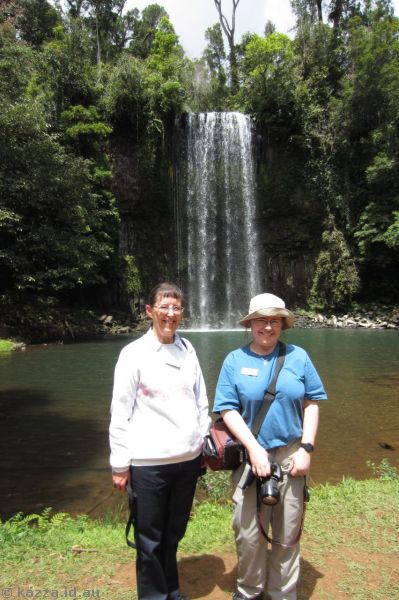 Mum and me at Millaa Millaa Falls