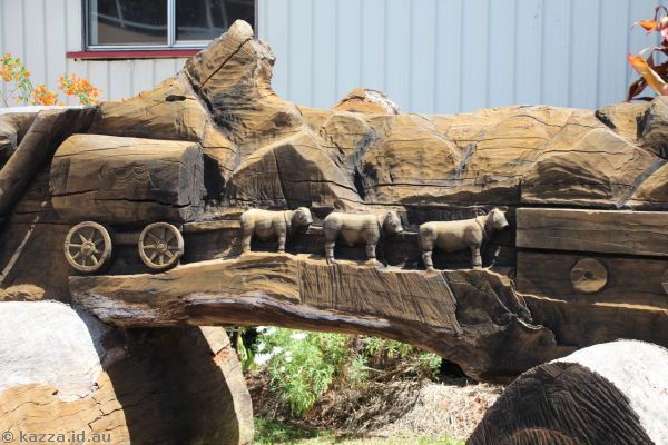 Torimba Festival of the Forest wood sculpture