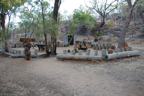 Bush breakfast area at Undara