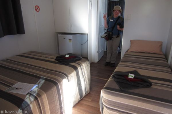 Me in cabin 7<br>Photo by Mum