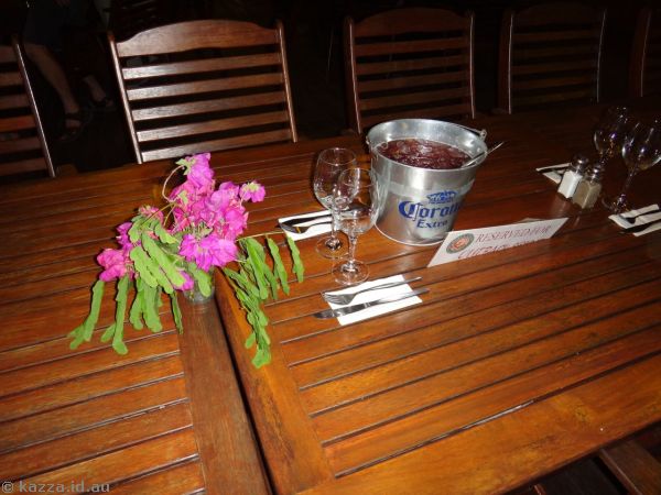 Table setup for dinner