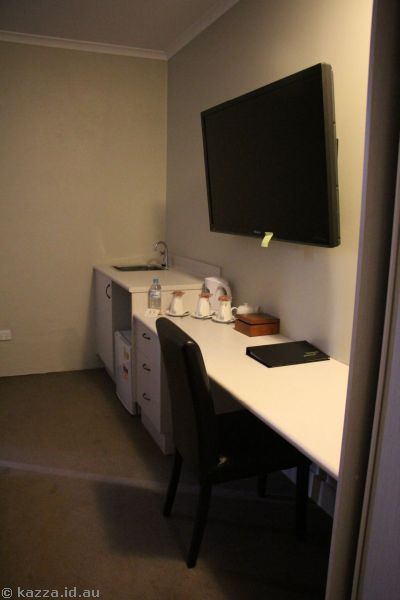 TV and desk